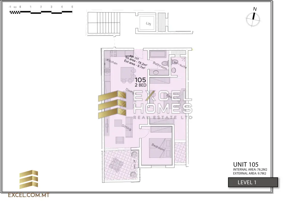 2 bedroom Apartment in Naxxar, Malta – 53923