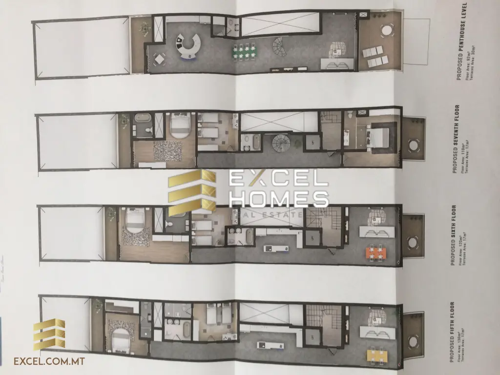 1 bedroom Penthouse in Sliema, Malta – 4908
