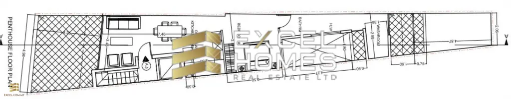 1 bedroom Penthouse in Gzira, Malta – 6765