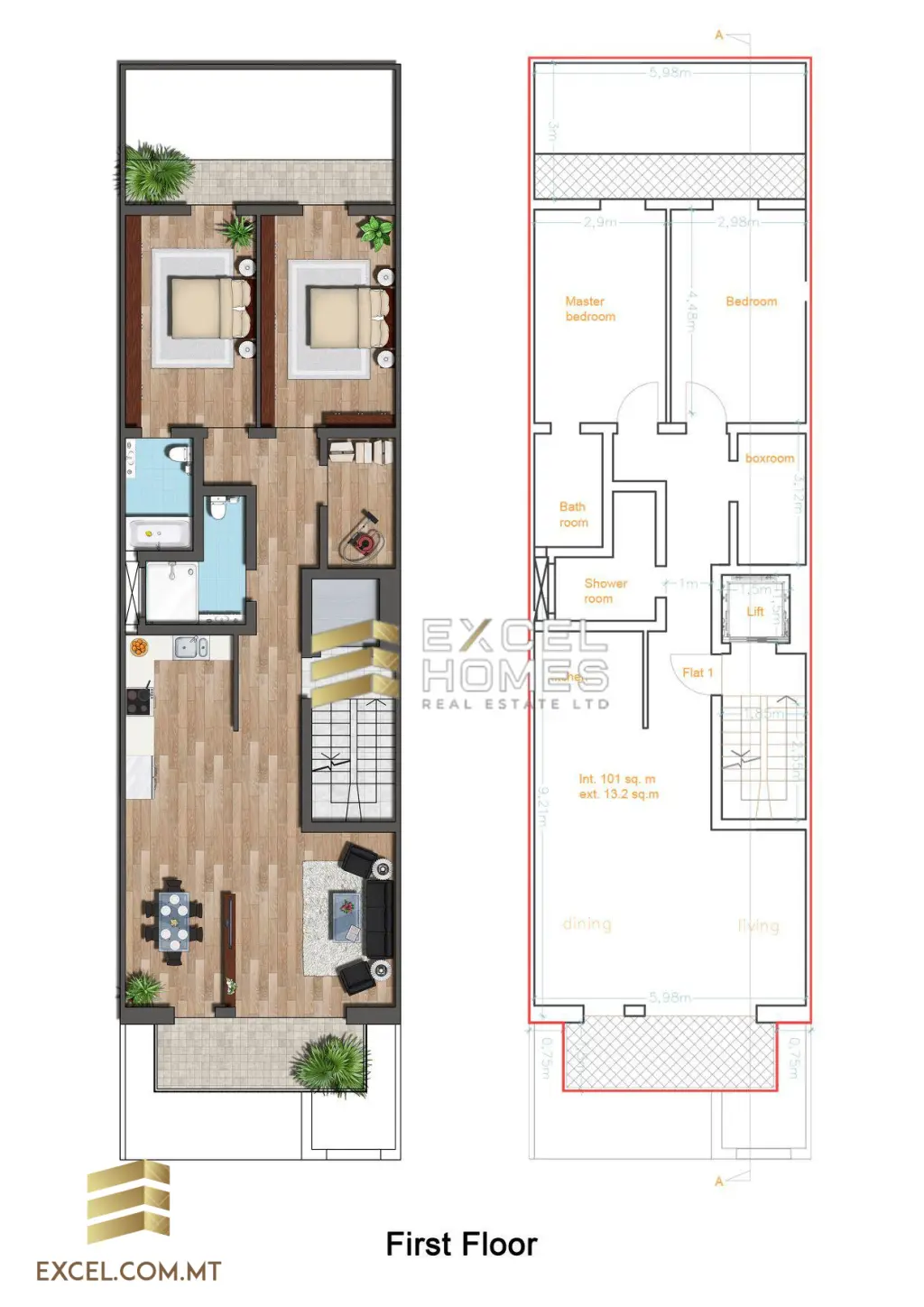 2 bedroom Apartment in The Village, Malta – 9188