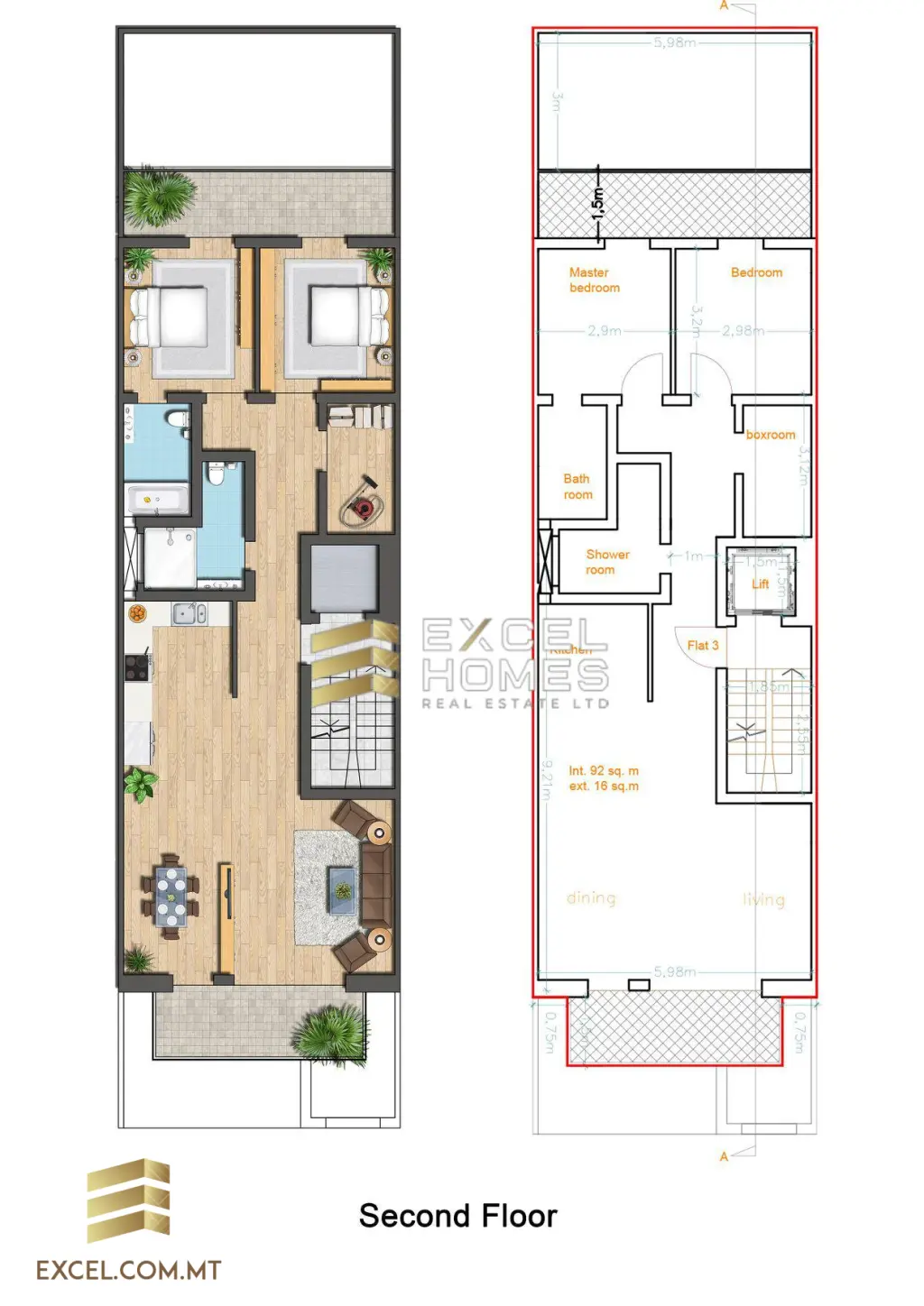 2 bedroom Apartment in The Village, Malta – 9188