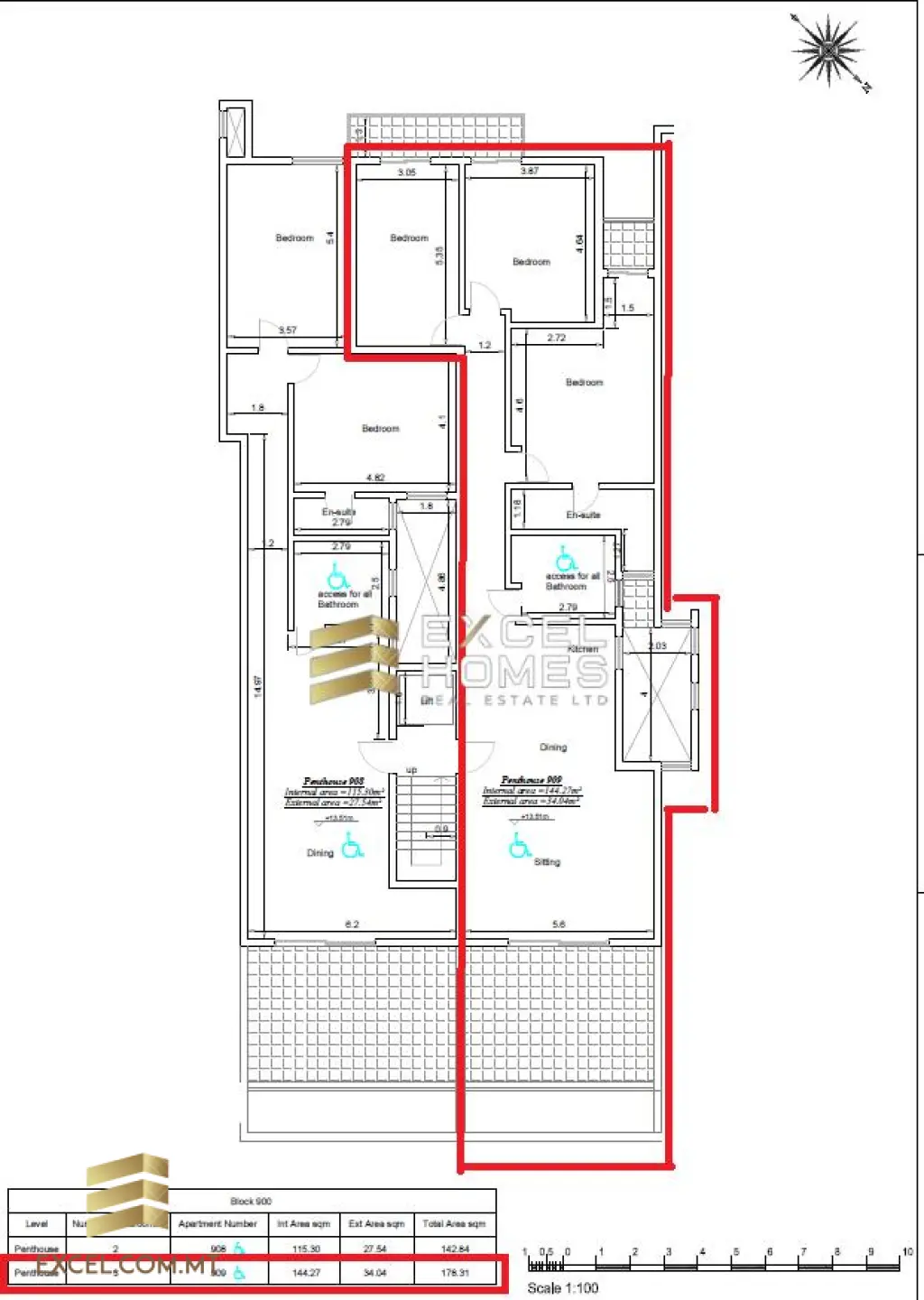 1 bedroom Penthouse in Siggiewi, Malta – 16642