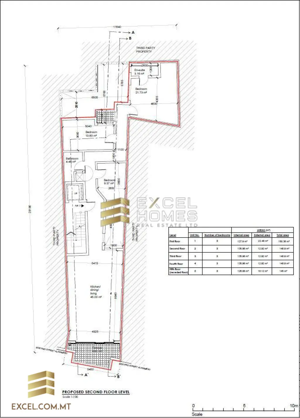 3 bedroom Apartment in Pieta, Malta – 17467