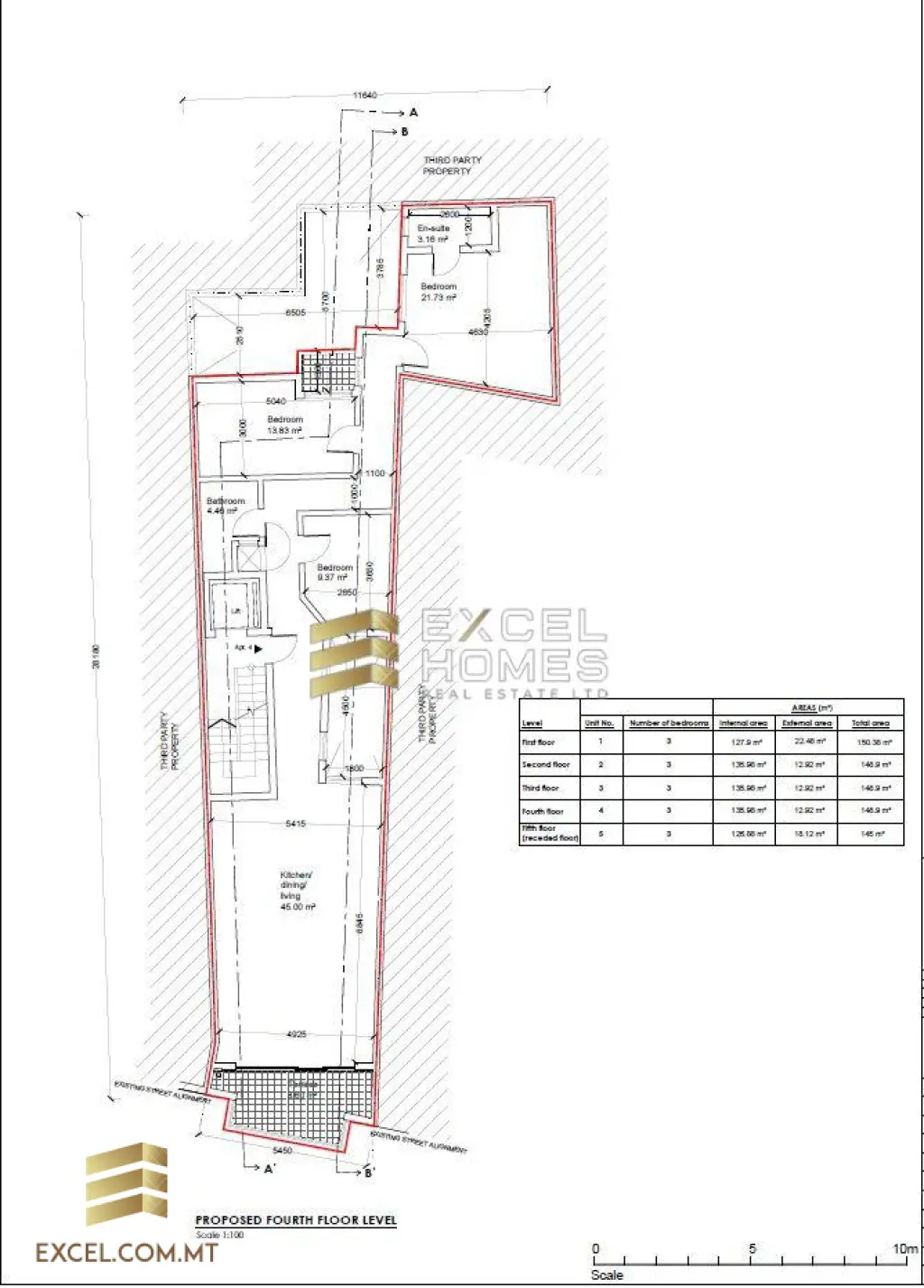 3 bedroom Apartment in Pieta, Malta – 17467