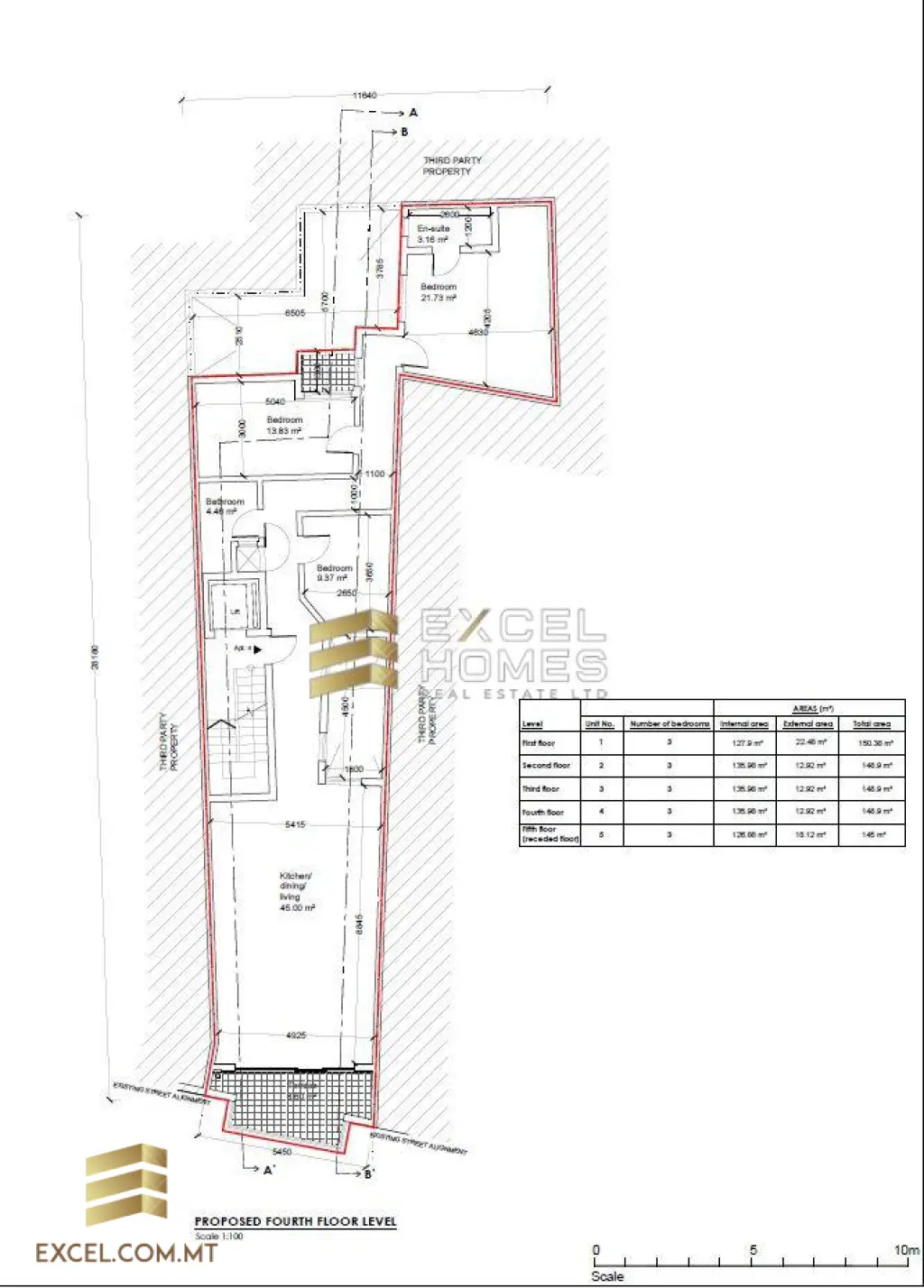 3 bedroom Apartment in Pieta, Malta – 17467