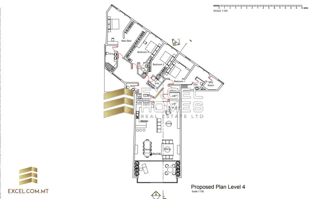 4 bedroom Apartment in St Julians, Malta – 17609