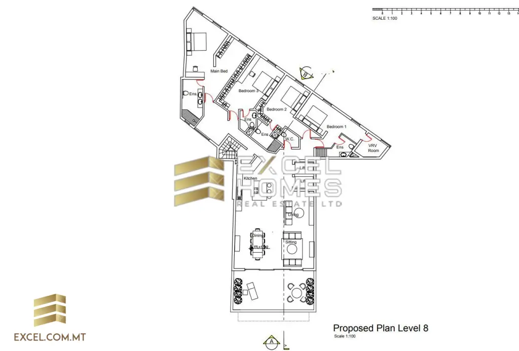 4 bedroom Apartment in St Julians, Malta – 17609