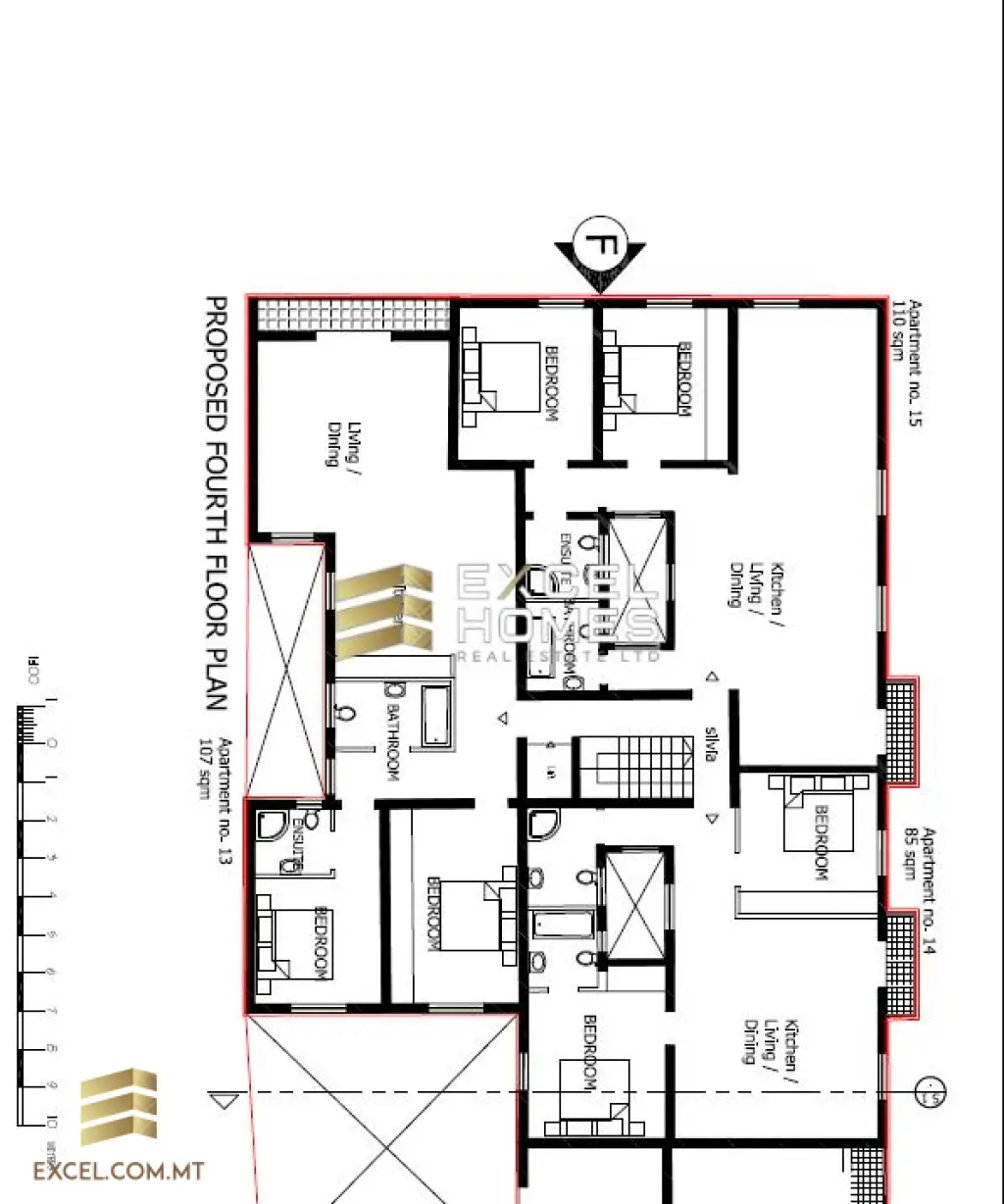 2 bedroom Apartment in Ta Xbiex, Malta – 18078