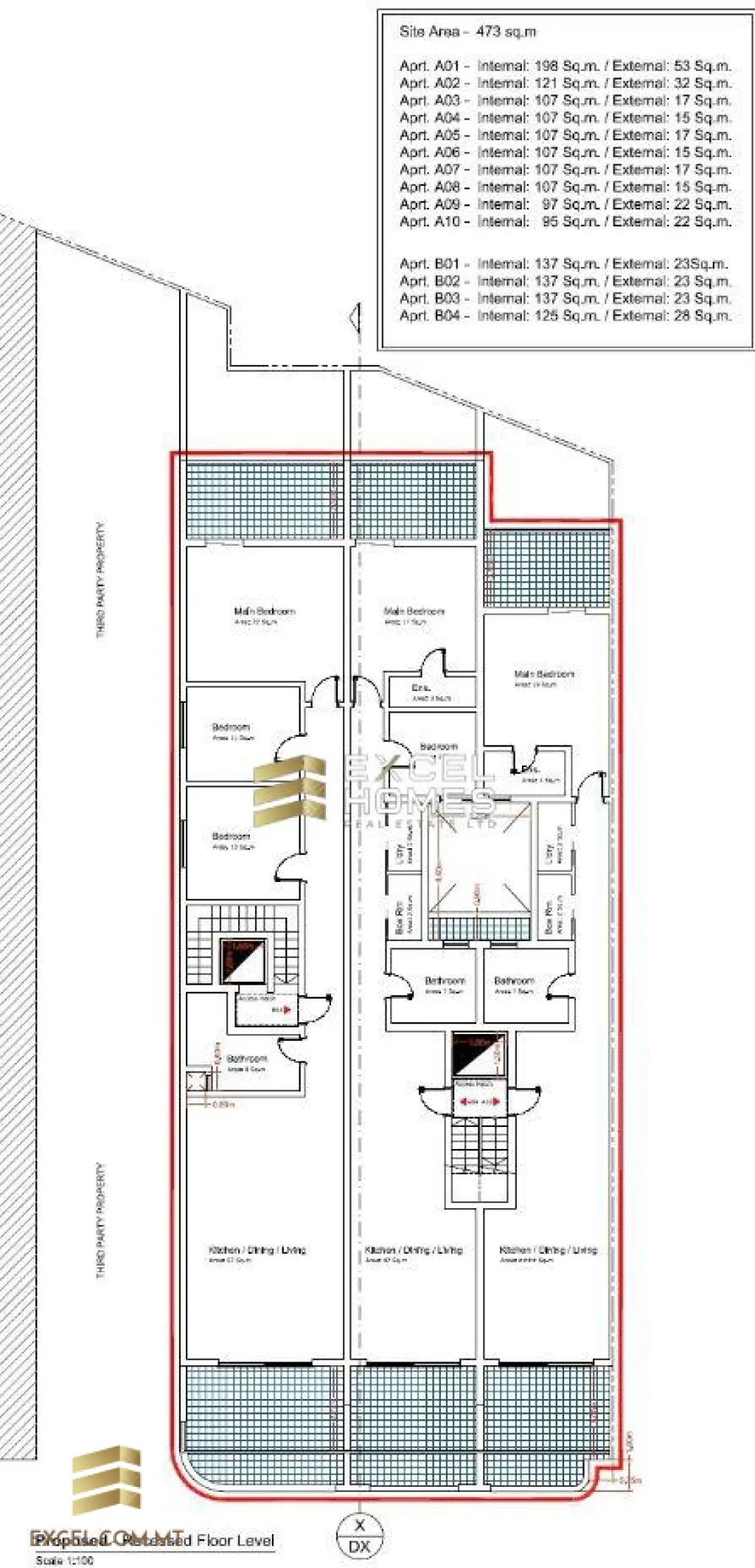 3 bedroom Penthouse in Fgura, Malta – 18747