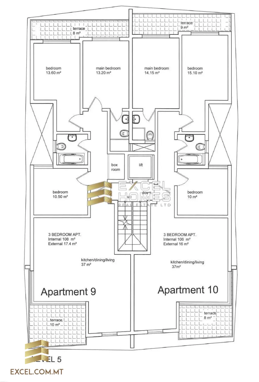 3 bedroom Apartment in Qawra, Malta – 19313