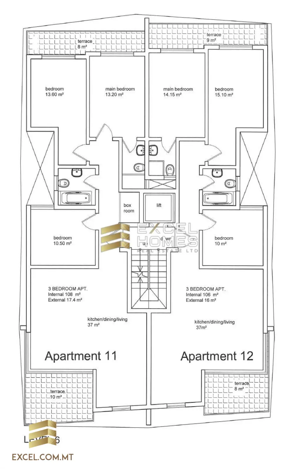 3 bedroom Apartment in Qawra, Malta – 19314
