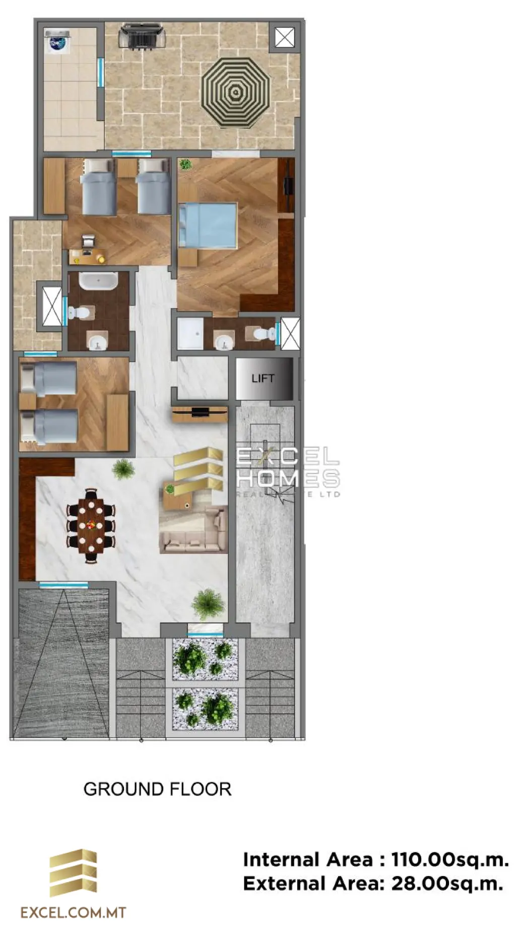 3 bedroom Maisonette in Swieqi, Malta – 20189
