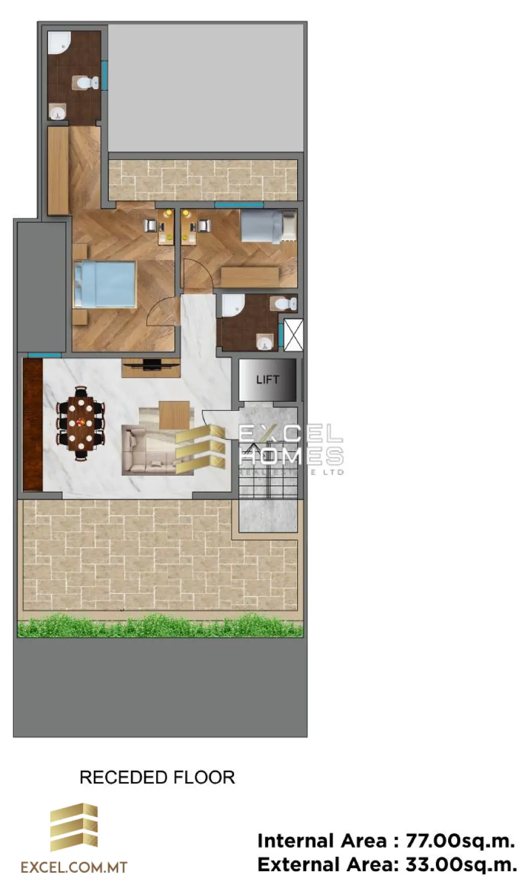 2 bedroom Penthouse in Swieqi, Malta – 20191