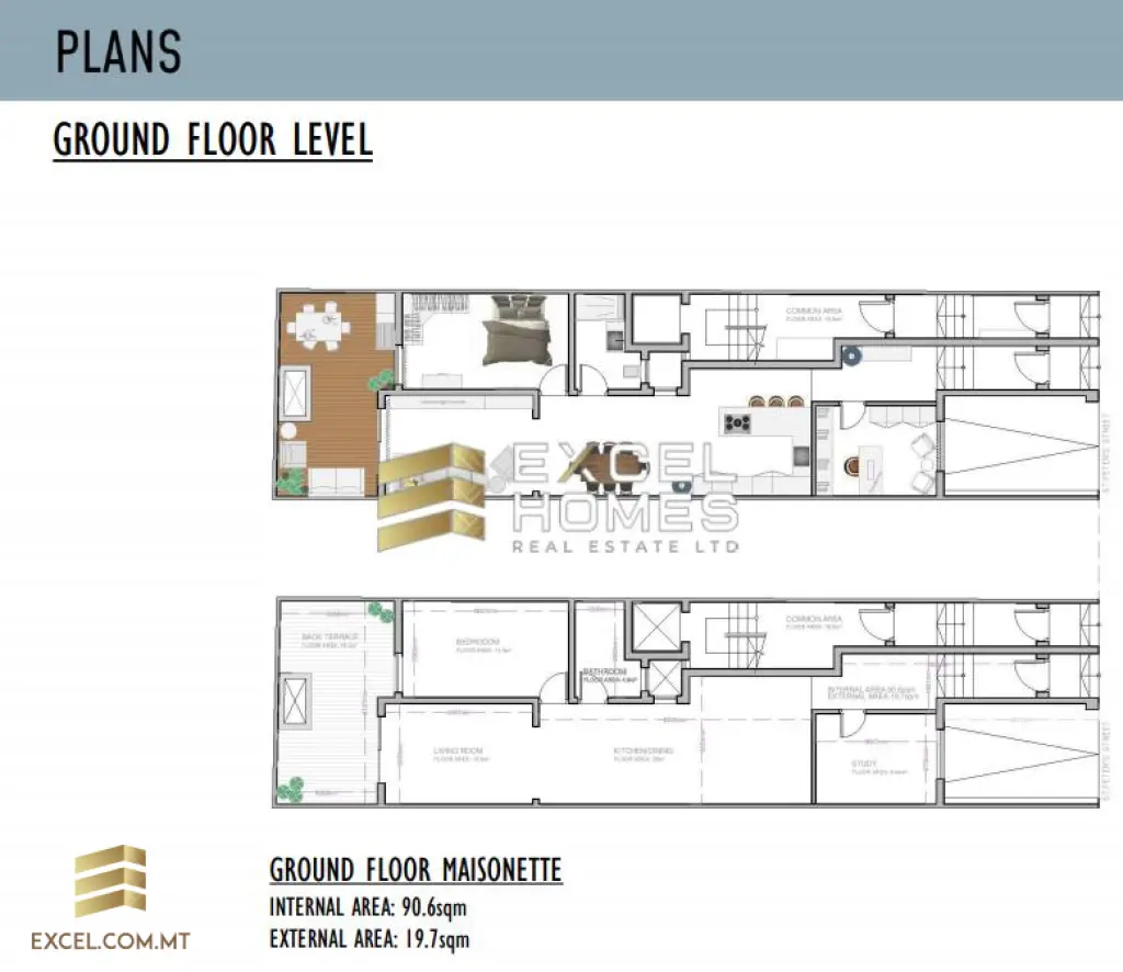 1 bedroom Maisonette in Fgura, Malta – 20478