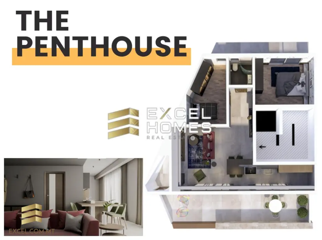 2 bedroom Penthouse in Sliema, Malta – 20493