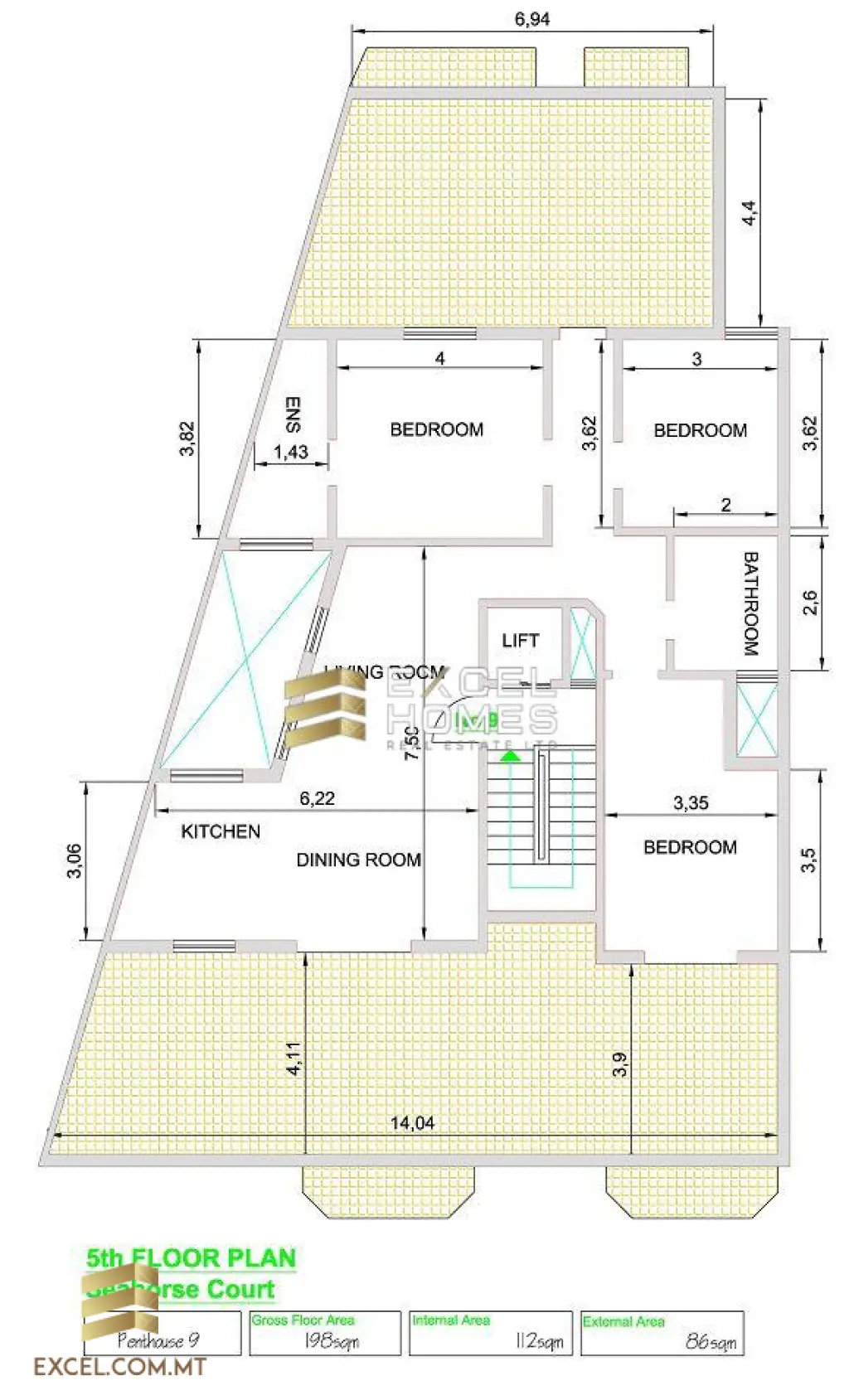 3 bedroom Penthouse in Mellieha, Malta – 20561