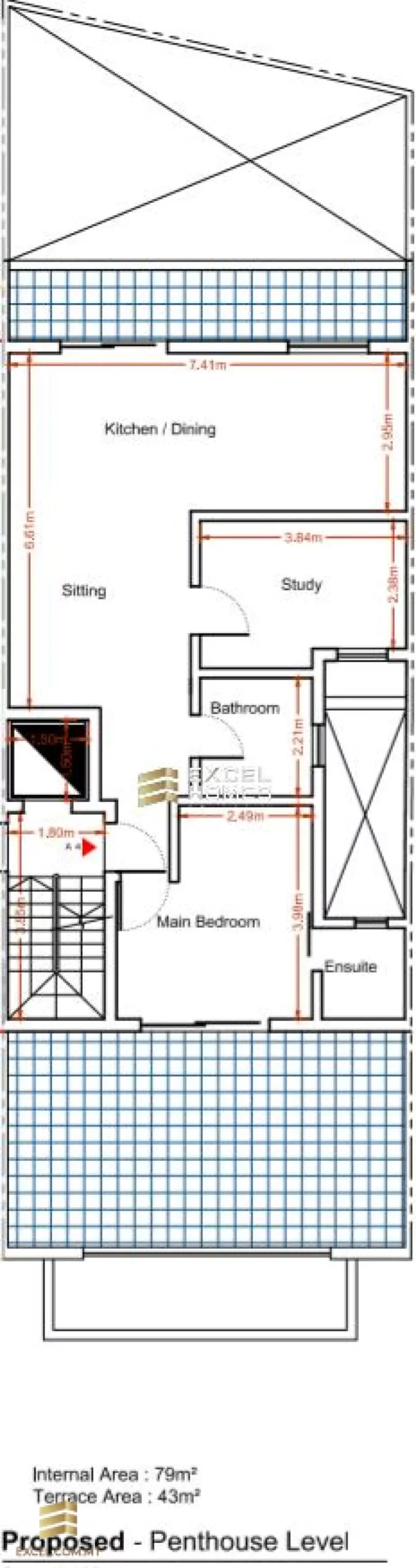 2 bedroom Penthouse in St Julians, Malta – 21674