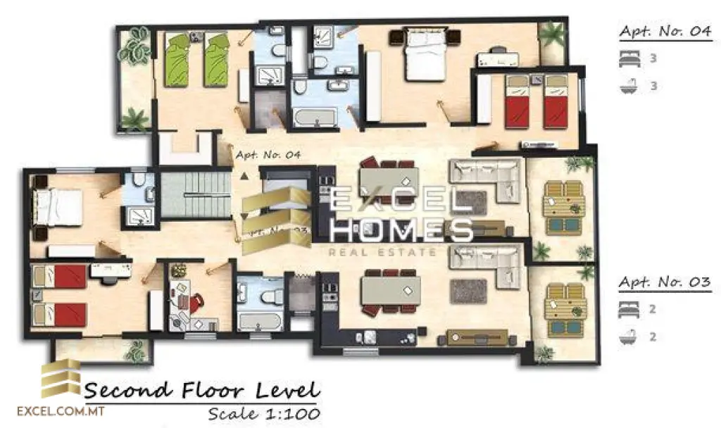 3 bedroom Apartment in Mellieha, Malta – 23556