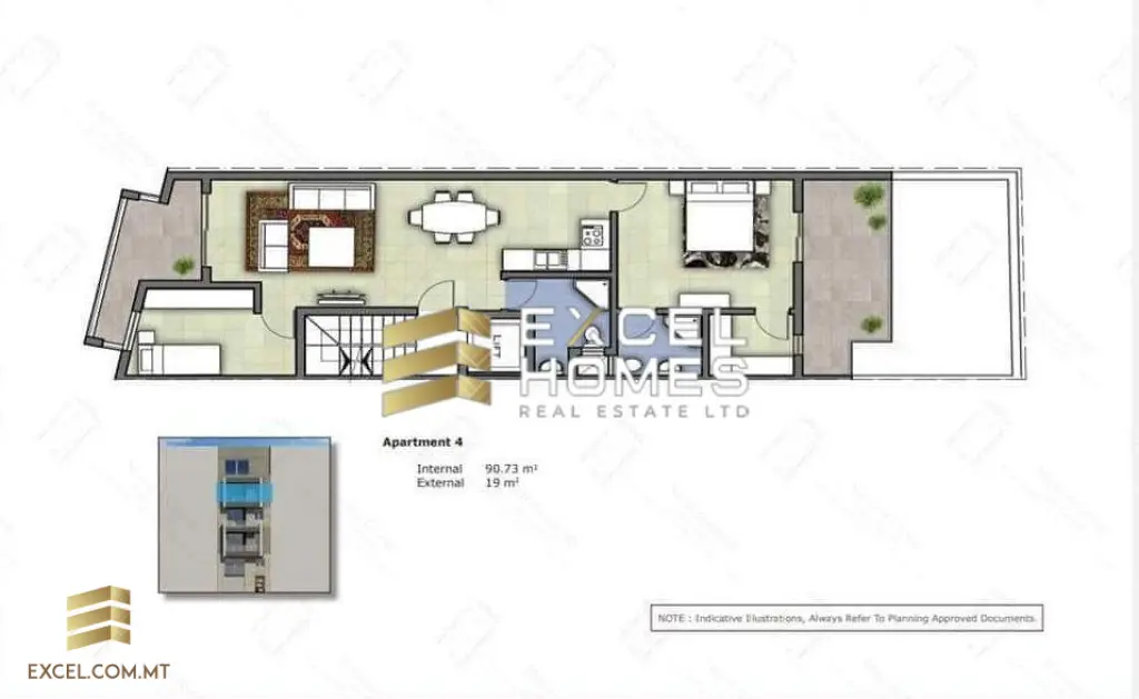 3 bedroom Apartment in Mosta, Malta – 24138