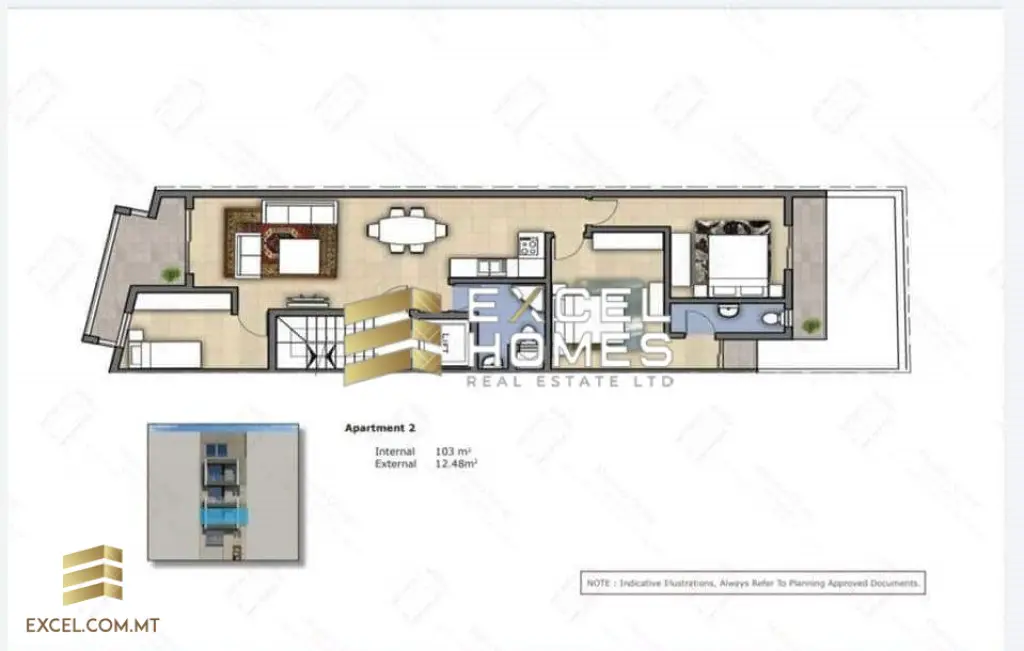 3 bedroom Apartment in Mosta, Malta – 24138