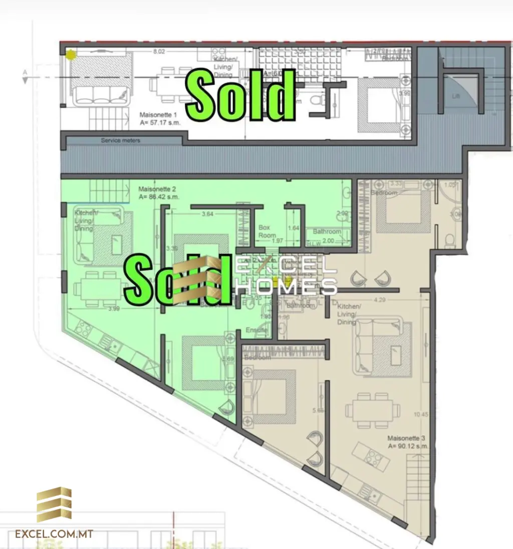 2 bedroom Maisonette in Zejtun, Malta – 27328