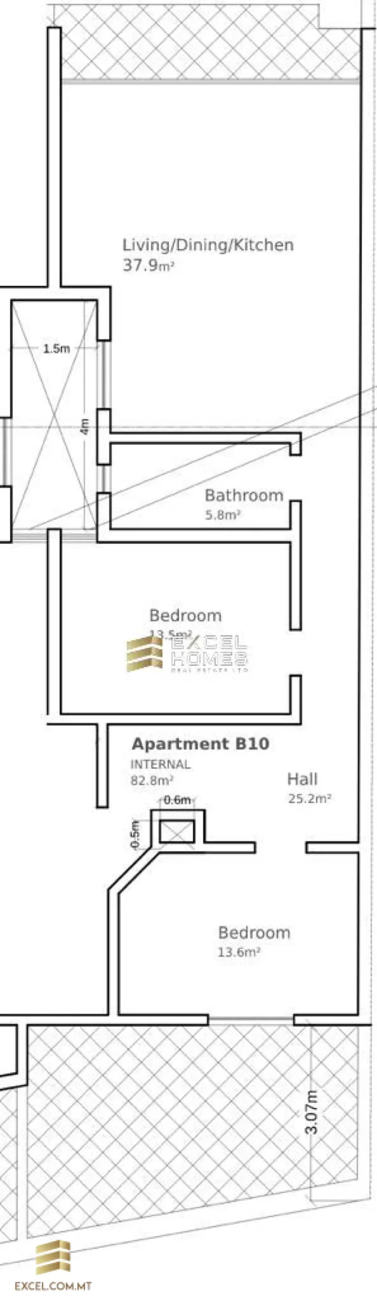 2 bedroom Penthouse in Xaghra, Malta – 28663