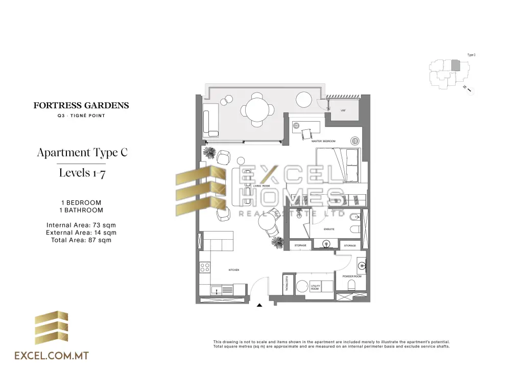 1 bedroom Apartment in Sliema, Malta – 28909