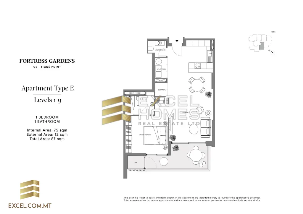 1 bedroom Apartment in Sliema, Malta – 28909