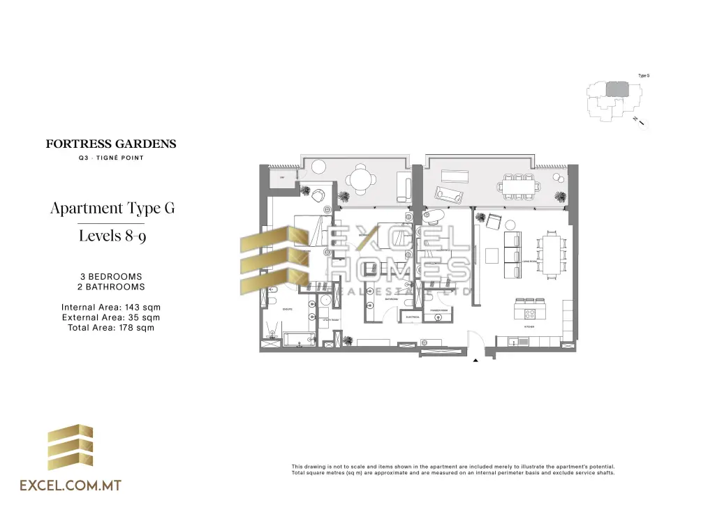 1 bedroom Apartment in Sliema, Malta – 28909