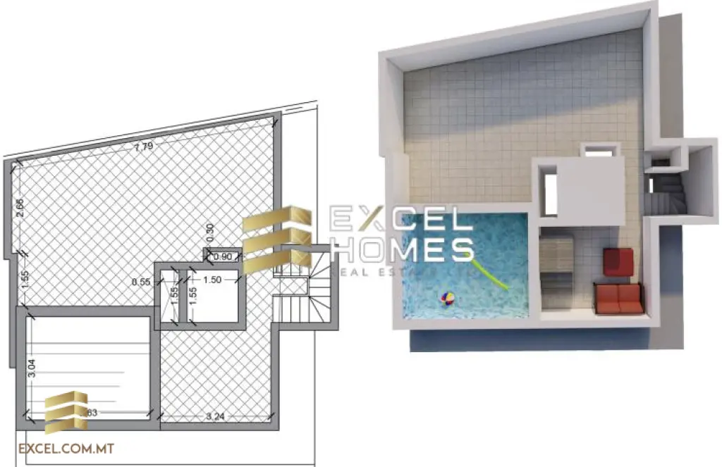 3 bedroom Penthouse in Gzira, Malta – 29021