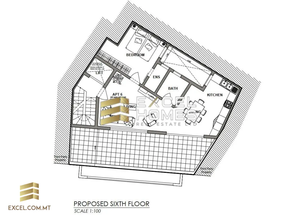1 bedroom Penthouse in Pieta, Malta – 29881