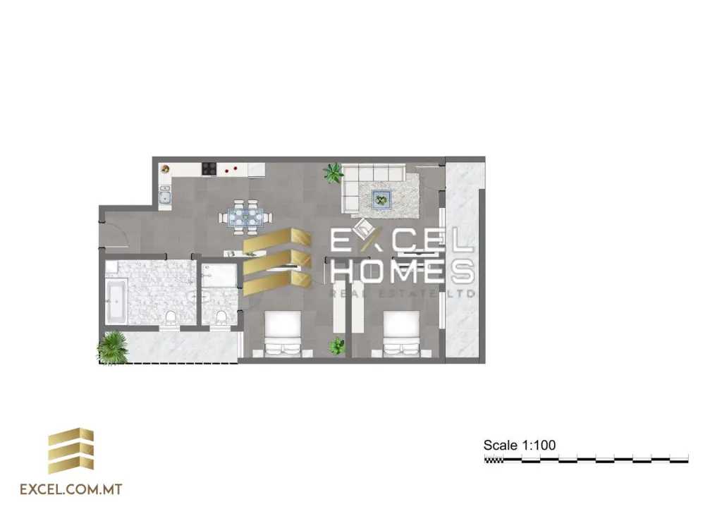 2 bedroom Maisonette in Qawra, Malta – 29925