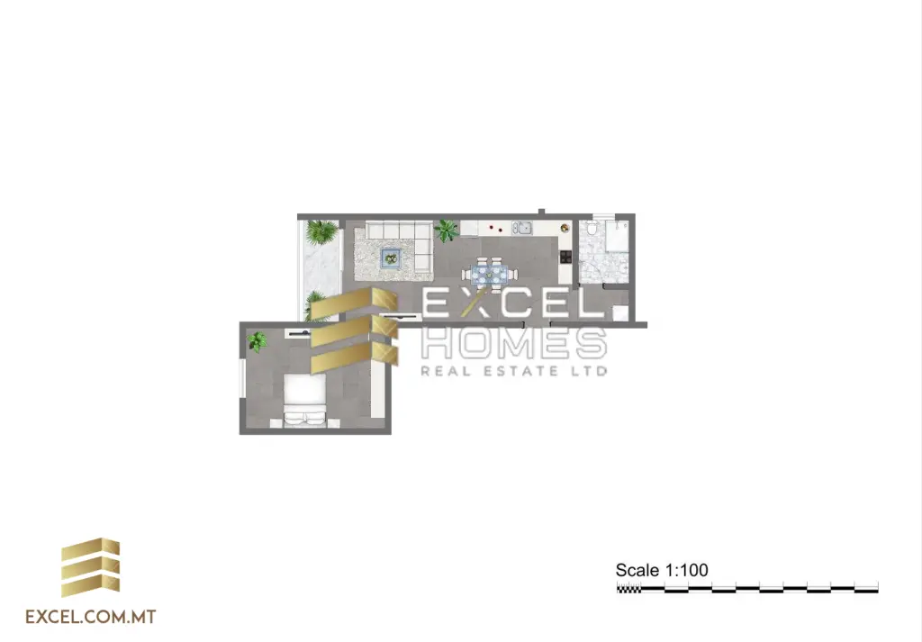 1 bedroom Apartment in Qawra, Malta – 29926