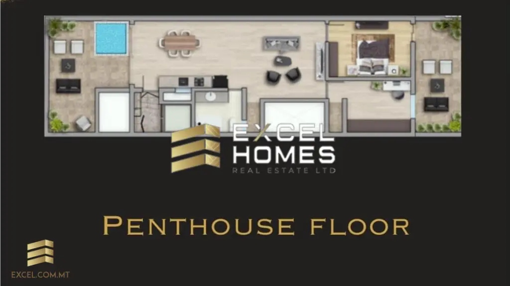 2 bedroom Penthouse in Attard, Malta – 57081