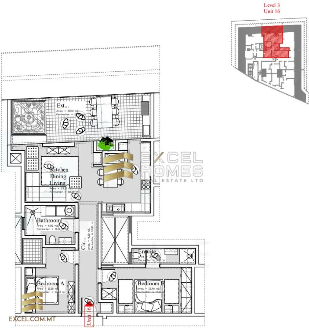 3 bedroom Penthouse in Ghajnsielem, Malta – 28981