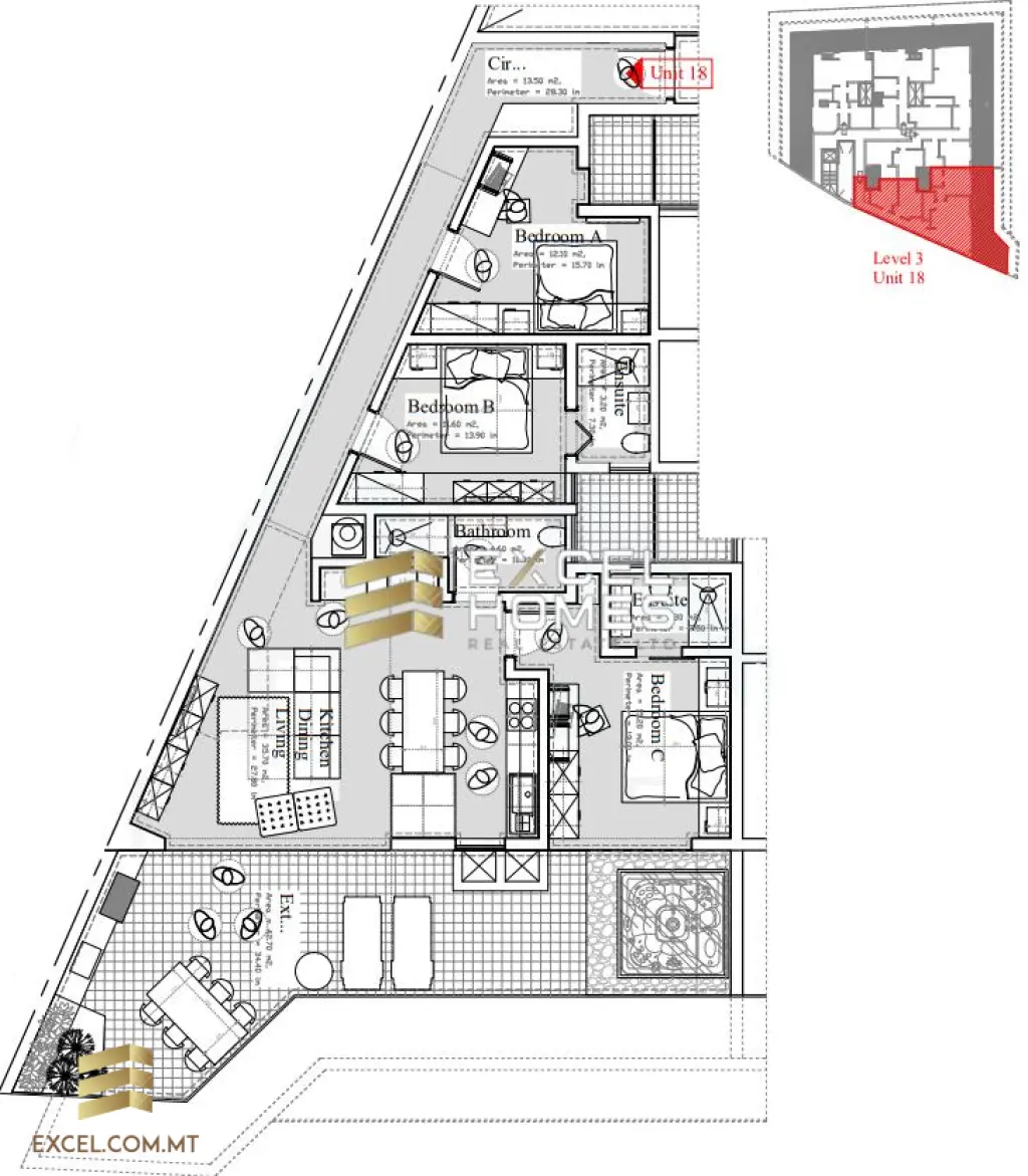 3 bedroom Penthouse in Ghajnsielem, Malta – 28981