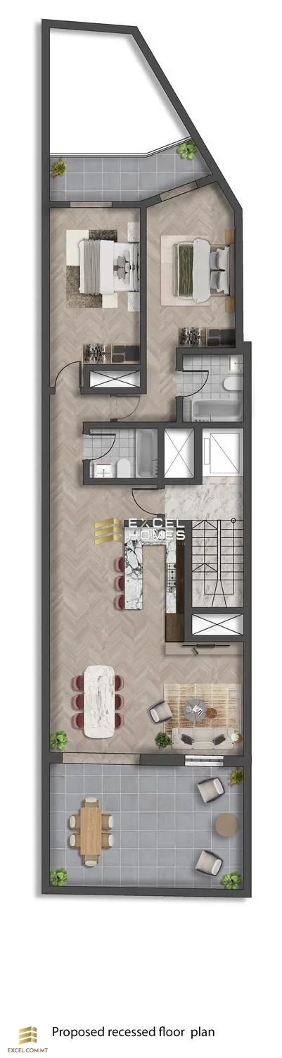 2 bedroom Penthouse in Swieqi, Malta – 57725