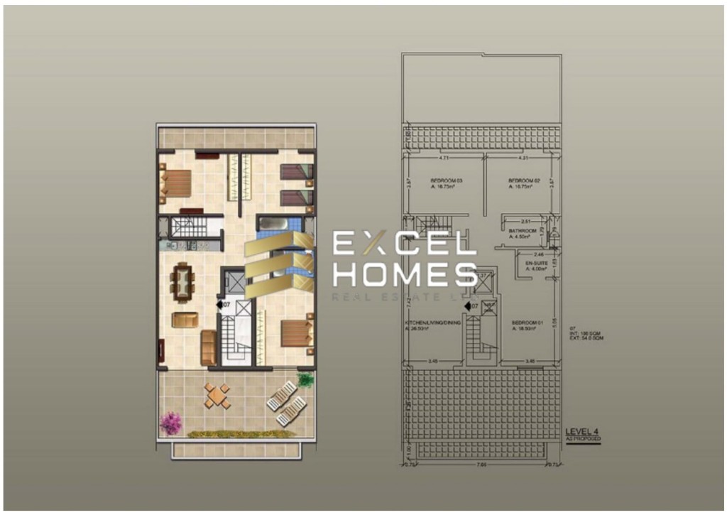 3 bedroom Penthouse in Iklin, Malta – 58847