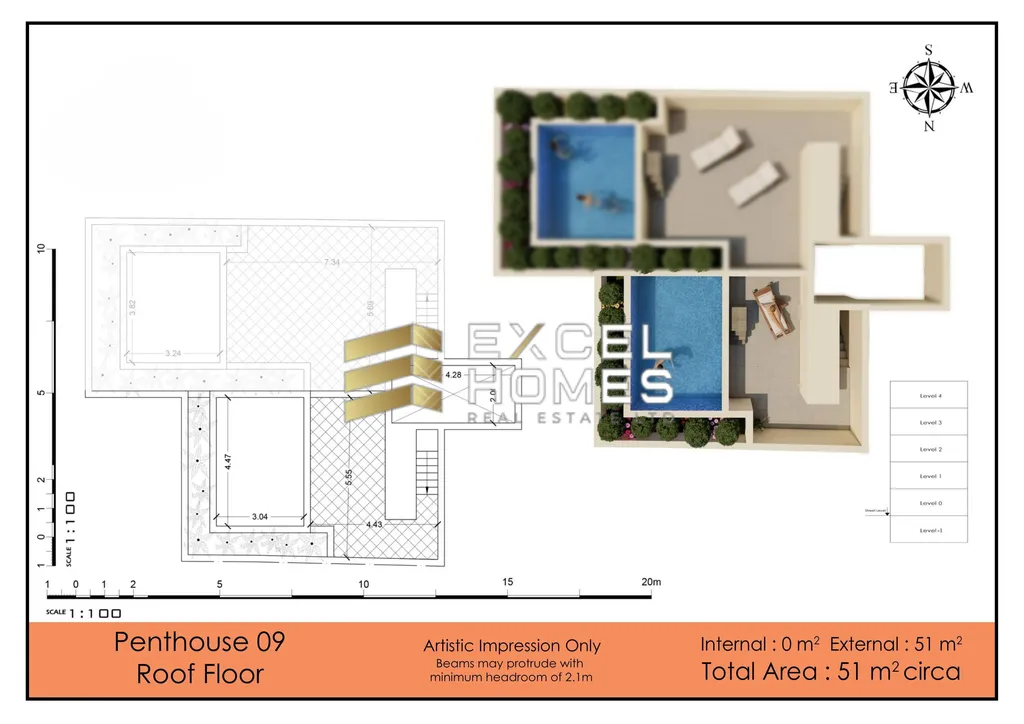 Penthouse in Xewkija, Malta – 60334