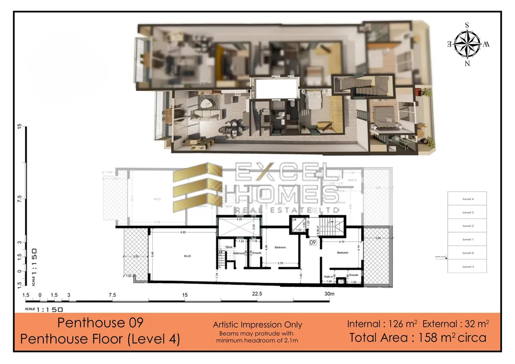 Penthouse in Xewkija, Malta – 60334