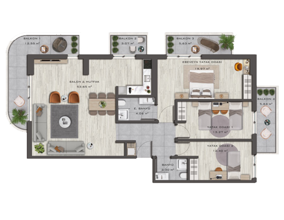 Luxury Apartments for Sale in a Premium Residential Complex, Montenegro – MREOL-10