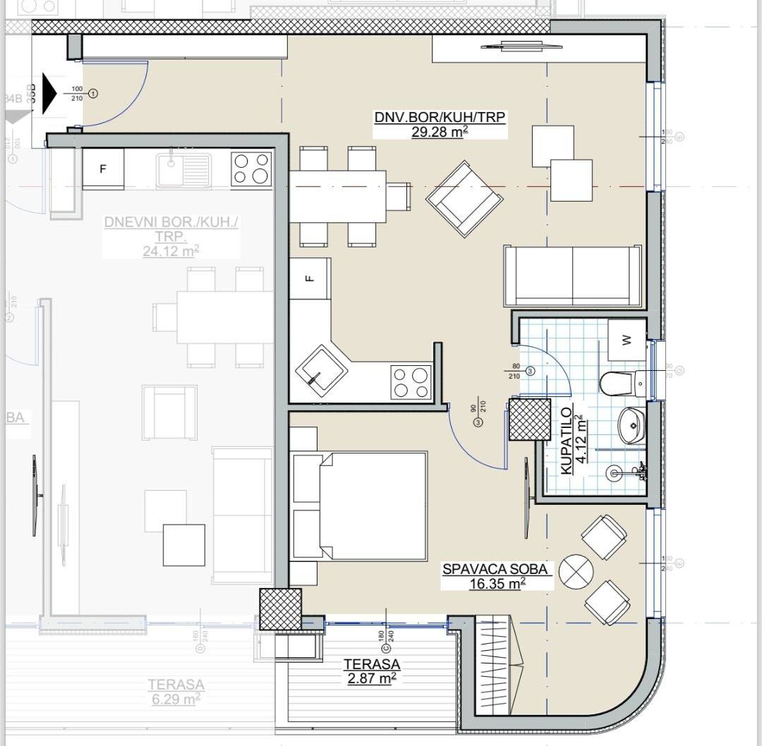 1-Bedroom Apartments for Sale in Bar,  – MREOL-13