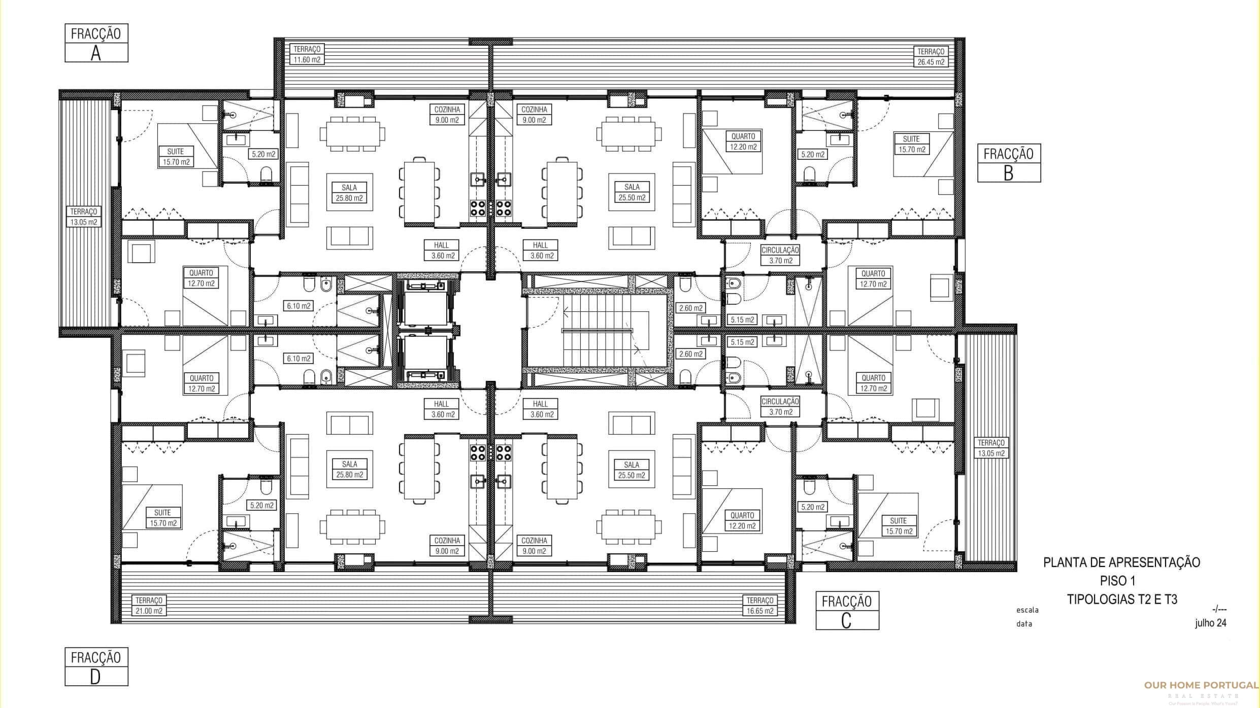 3 bedroom Apartment in Montenegro, Algarve, Portugal – OHP 001-501