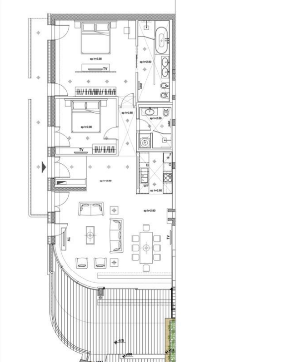 2 bedroom Apartment in Budva, Montenegro – CMM52543