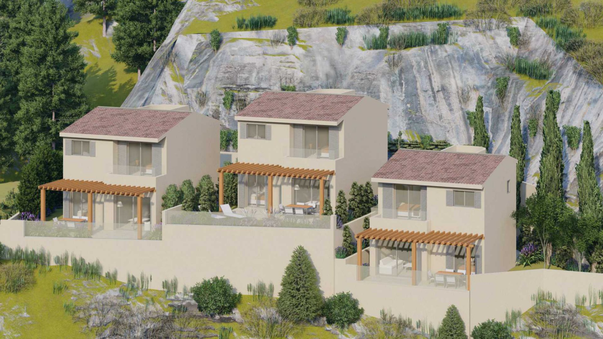 3 bedroom Villas / Houses in Kamares Village, Paphos, Cyprus – V-KAM-3-255C