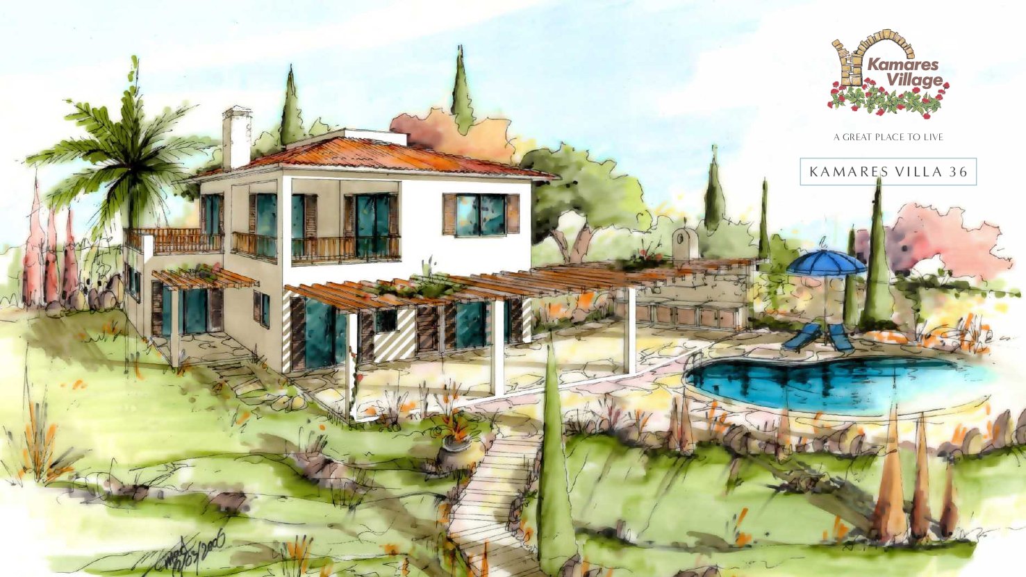 3 bedroom Villas / Houses in Kamares Village, Paphos, Cyprus – V-KAM-3-36