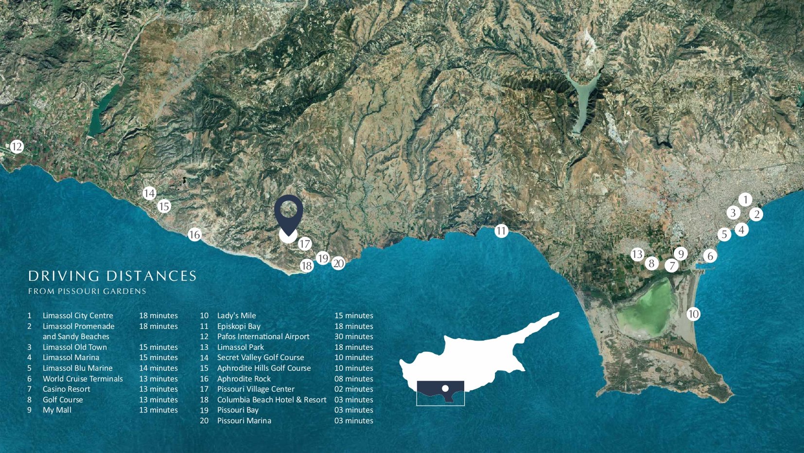 Plots & Land Parcels in Pissouri, Limassol, Cyprus – P-PISSOURIG