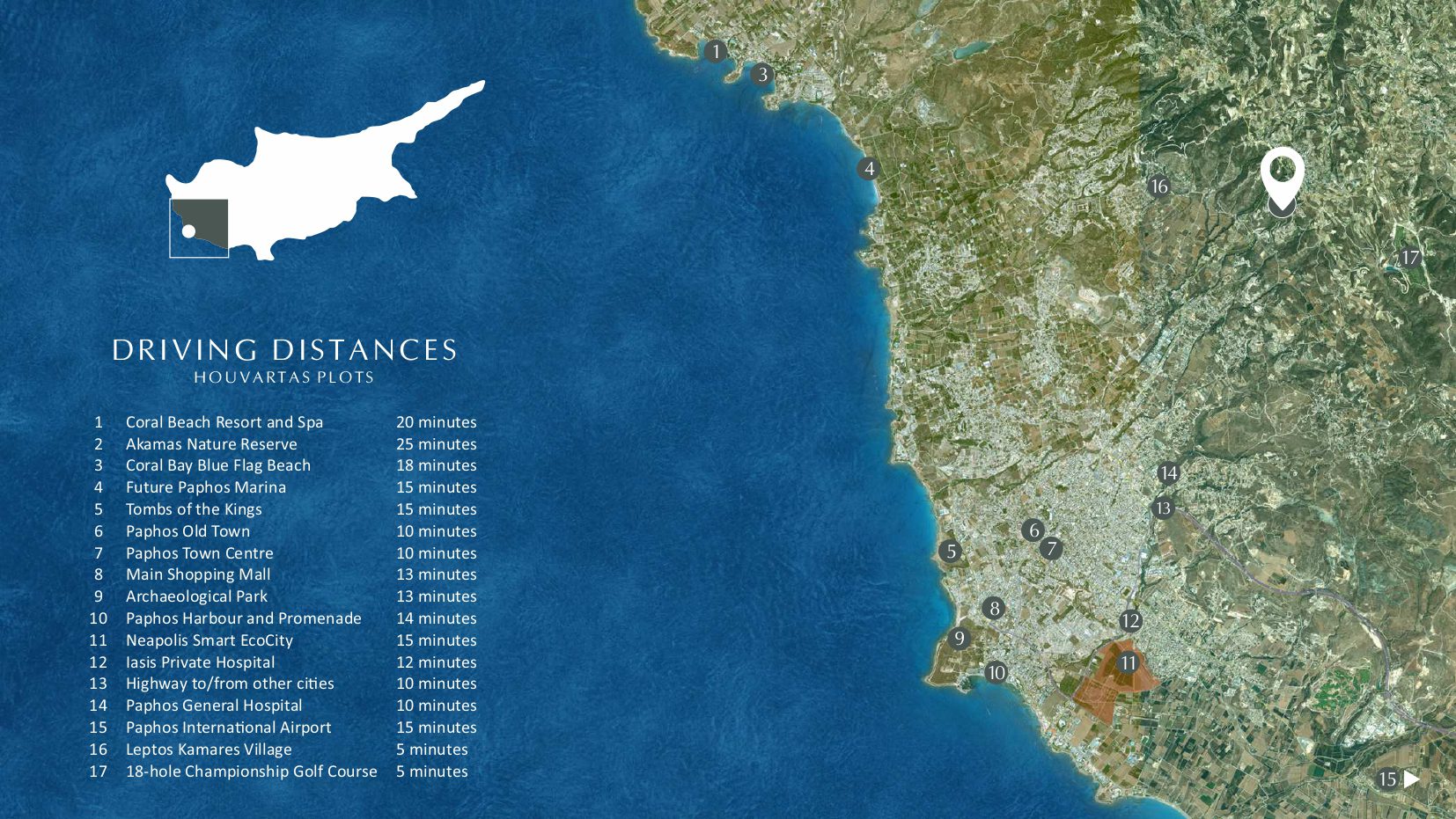 Plots & Land Parcels in Tsada, Paphos, Cyprus – P-HOUVARTAS