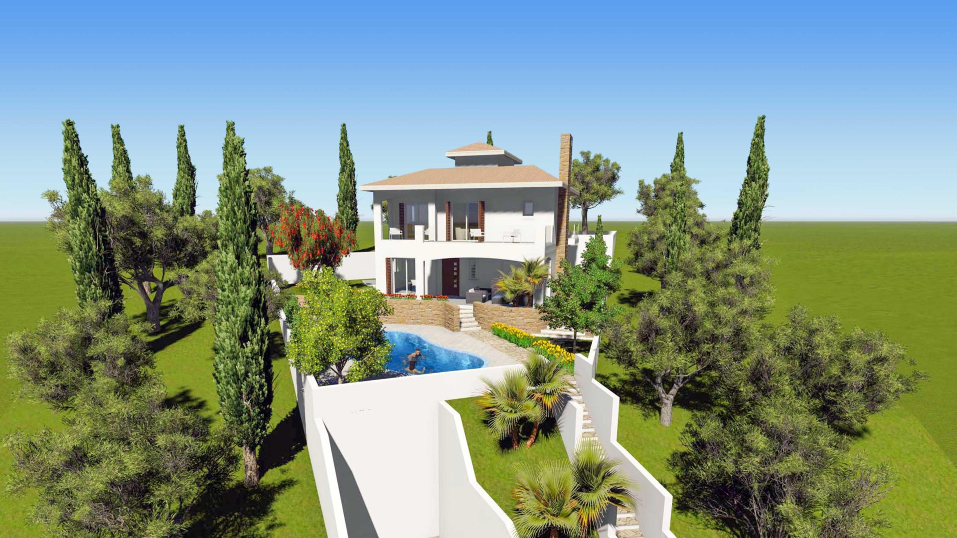 4 bedroom Villas / Houses in Kamares Village, Paphos, Cyprus – V-AKAK-4-05