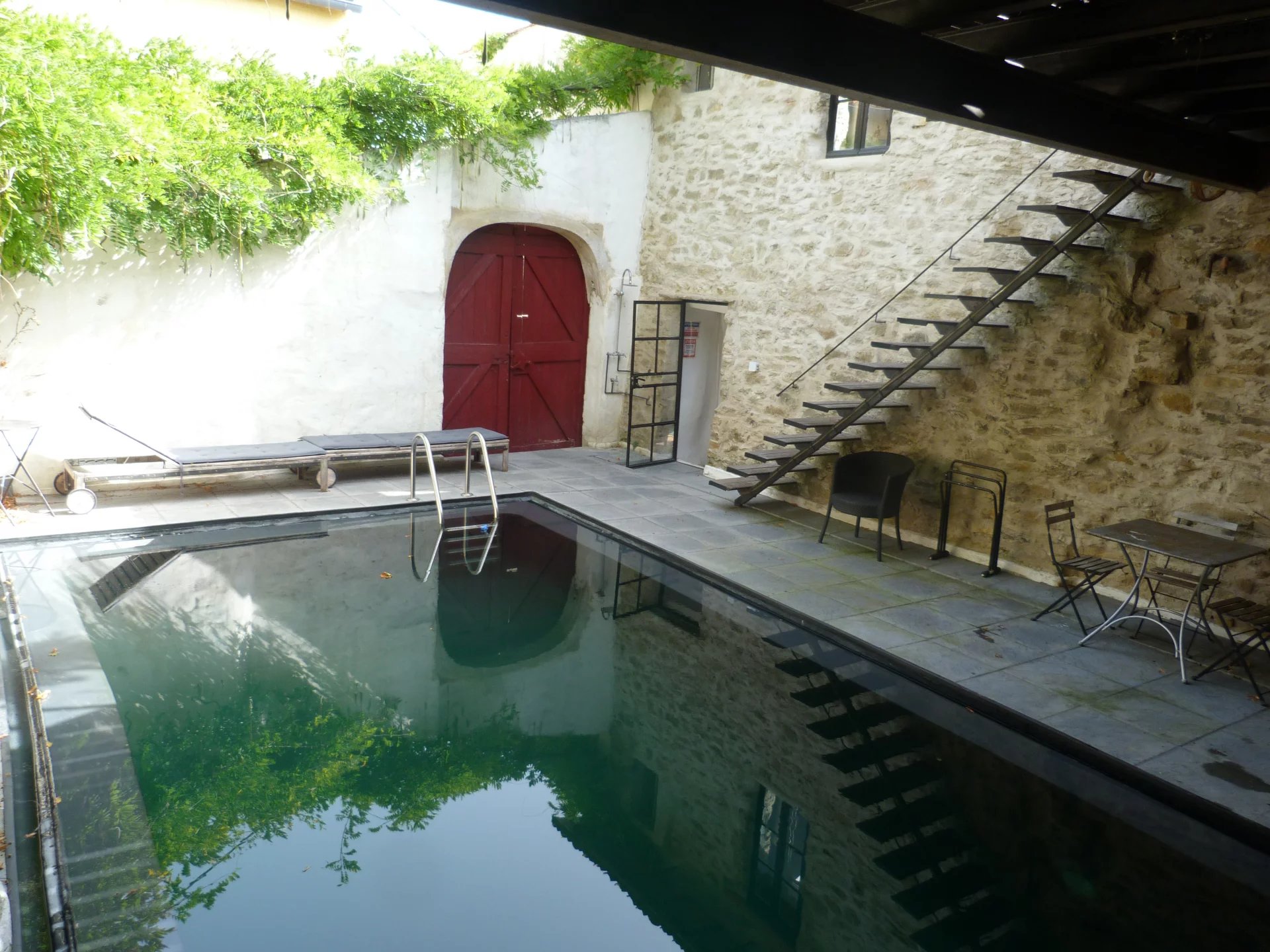 3 stone village properties centered around a courtyard with pool, Languedoc-Roussillon – France – BVI80220